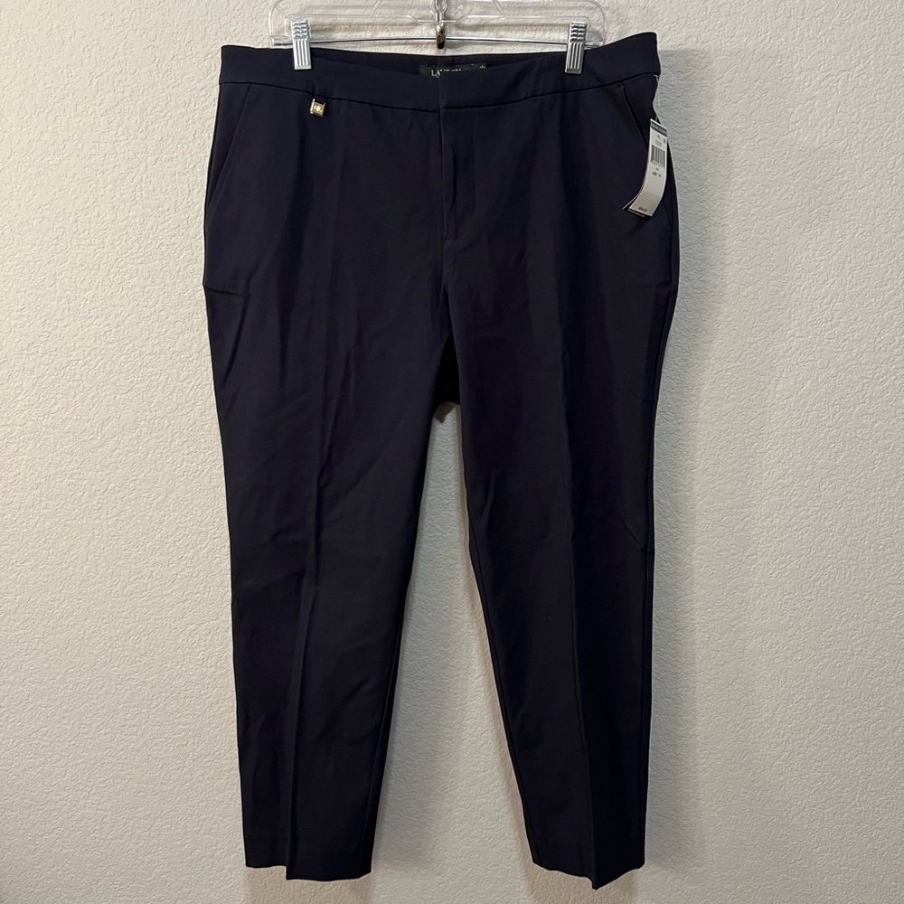 NWT Lauren Ralph Lauren Navy Capri/Slacks size 14W